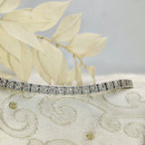 9ct White Gold 3.47ct Diamond Line Bracelet