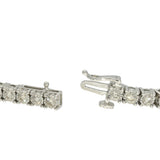 9ct White Gold 3.47ct Diamond Line Bracelet