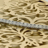 9ct White Gold 3.47ct Diamond Line Bracelet