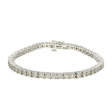 9ct White Gold 3.47ct Diamond Line Bracelet
