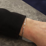 18ct White Gold 0.31ct Diamond Torque Bangle