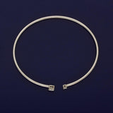 18ct White Gold 0.31ct Diamond Torque Bangle