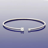 18ct White Gold 0.31ct Diamond Torque Bangle