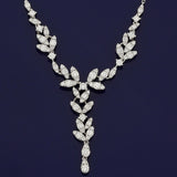18ct White Gold 1.16ct Diamond 16" Cascade Necklace
