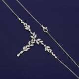 18ct White Gold 1.16ct Diamond 16" Cascade Necklace