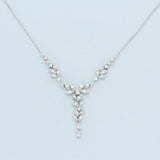 18ct White Gold 1.16ct Diamond 16" Cascade Necklace
