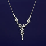 18ct White Gold 1.16ct Diamond 16" Cascade Necklace