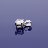 18ct White Gold 0.30ct Diamond Compass Set Solitaire Pendant