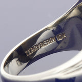 Vintage 10ct White Gold American Class Signet Ring 1972
