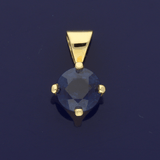 18ct Yellow Gold 0.67ct Sapphire Solitaire Pendant