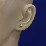 9ct Yellow Gold 0.50ct Diamond Claw Set Stud Earrings