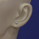 9ct White Gold 0.20ct Round Diamond Claw Set Stud Earrings