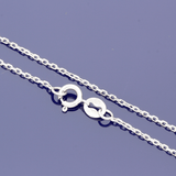 18ct White Gold Pave 0.30ct Diamond Clover Design 18" Necklace