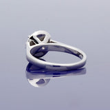 18ct White Gold Halo Ring with 1.21ct Certificated Chocolate Brown Diamond