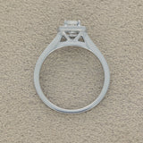 Platinum 0.50ct Diamond Halo Cluster Ring