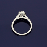 Platinum 0.50ct Diamond Halo Cluster Ring