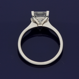 Platinum Certificated 2.05ct Princess Cut Diamond Solitaire Engagement Ring