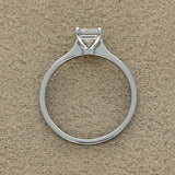 Platinum Certificated 0.90ct Princess Cut Diamond Solitaire Engagement Ring