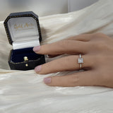 Platinum Certificated 0.90ct Princess Cut Diamond Solitaire Engagement Ring