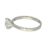 Platinum 0.90ct Certificated Round Brilliant Cut Diamond Solitaire Ring