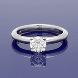 Platinum 0.70ct E SI1 Certificated Diamond Solitaire Ring
