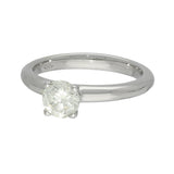 Platinum 0.70ct E SI1 Certificated Diamond Solitaire Engagement Ring