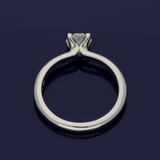 Platinum 0.70ct E SI1 Certificated Diamond Solitaire Ring