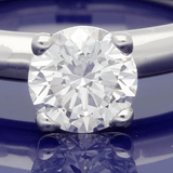 Platinum 0.70ct E SI1 Certificated Diamond Solitaire Ring