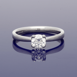 Platinum 0.50ct G VS1 Certificated Diamond Solitaire Ring