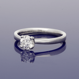 Platinum 0.50ct G VS1 Certificated Diamond Solitaire Ring