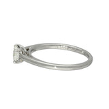 Platinum 0.50ct F VS2 Certificated Diamond Solitaire Ring