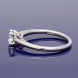 Platinum 0.50ct F VS2 Certificated Diamond Solitaire Ring