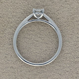 Platinum 0.50ct F VS2 Certificated Diamond Solitaire Ring