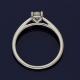 Platinum 0.50ct F VS2 Certificated Diamond Solitaire Ring