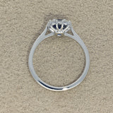 9ct White Gold Sapphire and Diamond Rectangular Halo Ring