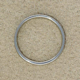 9ct White Gold Sapphire & Diamond Slim 2.5mm Half Eternity Ring