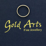 9ct Yellow Gold Sapphire and Diamond Channel Set Half Eternity Ring