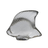 Lalique Angel Fish Sculpture Grey Crystal 3001400