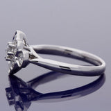 18ct White Gold 1.10ct Diamond Vintage Inspired Cluster Ring