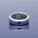 18ct White Gold Sapphire and Diamond Cocktail Eternity Ring