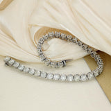 18ct White Gold 11ct Natural Diamond Line Bracelet