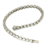 18ct White Gold 11ct Natural Diamond Line Bracelet