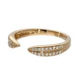 18ct Rose Gold 0.18ct Diamond Open Claw Eternity Ring