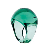 Lalique Cabochon Ring Deep Green 10668100