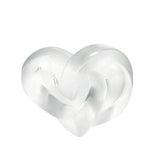 Lalique Hearts Sculpture Clear Crystal 1184700
