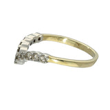9ct Yellow Gold 0.33ct Diamond Wishbone Ring