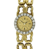 Pre-owned Vintage Ladies Omega 18ct Yellow Gold & Diamond Cocktail Watch