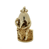 Pre-owned 9ct Yellow Gold Humpty Dumpty Charm 1973