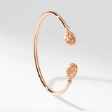 Fabergé 18ct Rose Gold Forever Quilted Open Bracelet