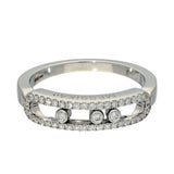 Pre-loved Messika Baby Move Pavé 18ct White Gold Diamond Ring